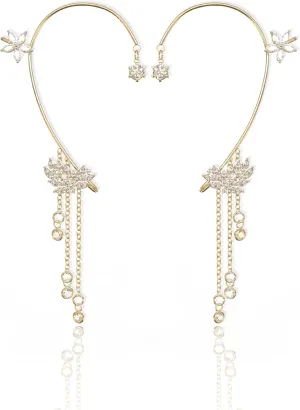 Ear Cuffs Pierceless Earrings for Women and Ladies
