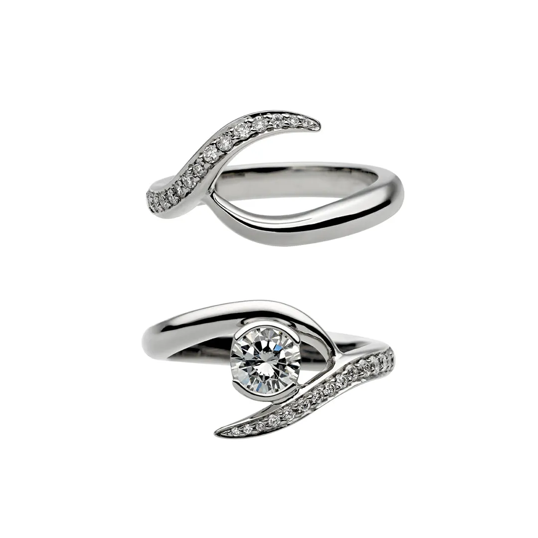 Entwined Rapture50 Engagement Ring - Platinum & 0.63ct Diamond
