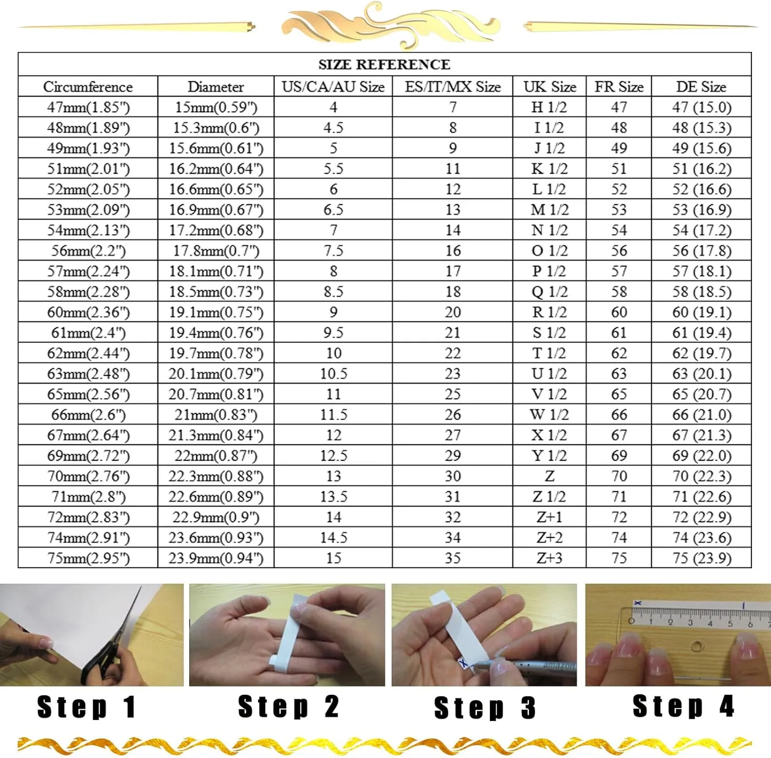 Epinki 8MM Rings, Men and Women Stainless Steel Ring Fashion Simple 5 Rows with Round Cubic Zirconia Simple Wedding Ring