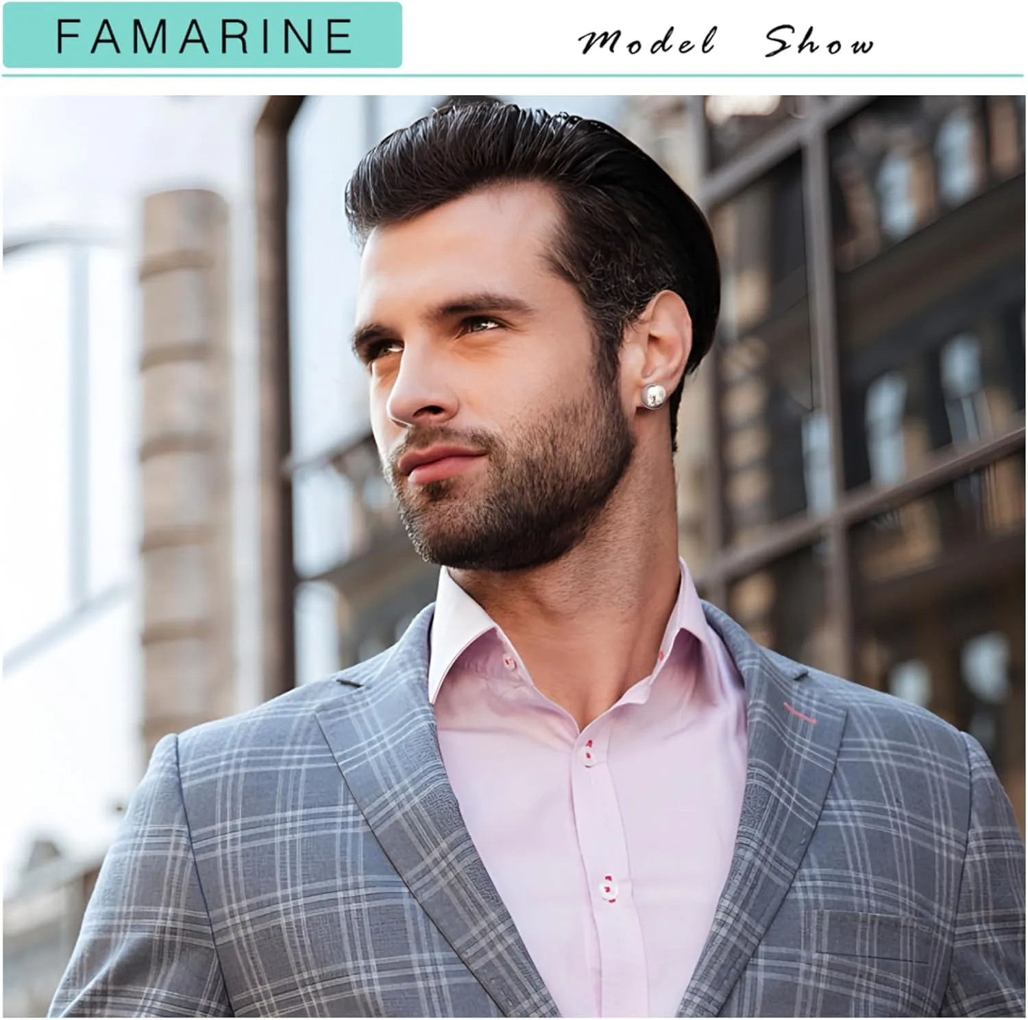 FAMARINE Dot Earrings Gold Silver Stud Earrings for Women Flat Round Earrings Minimalist Earrings