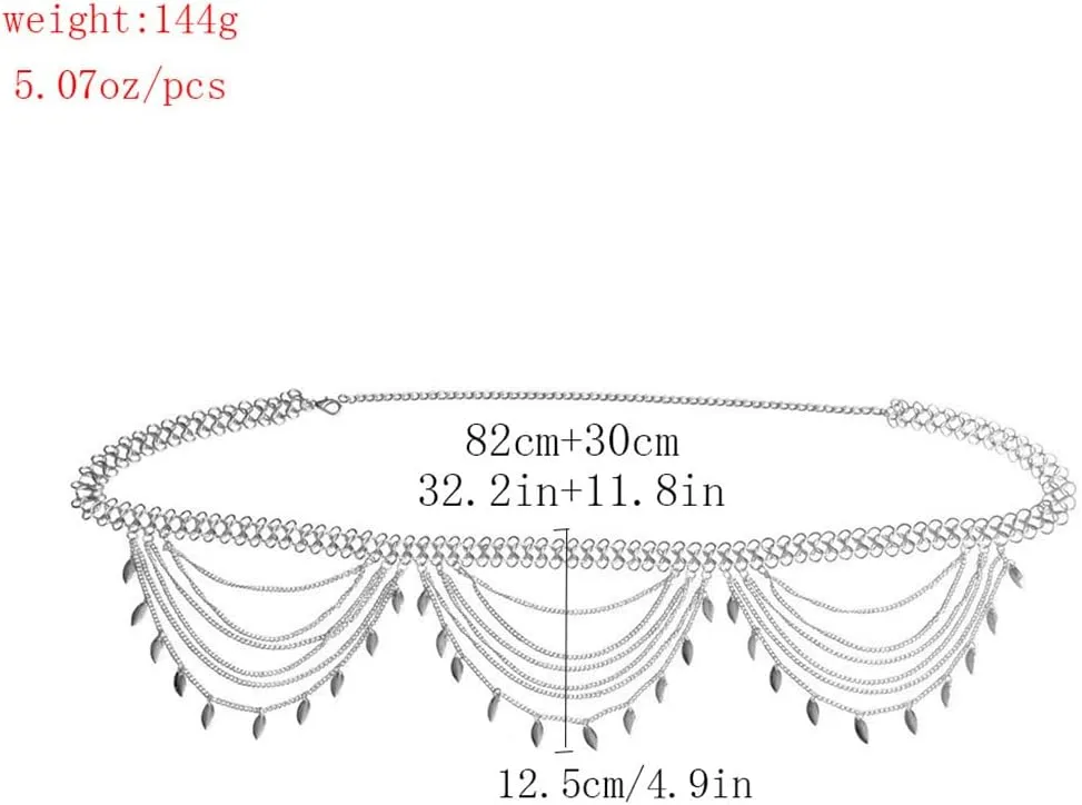 Fashion Bikini Waist Chain Beach Belly Body Chains Waist Chain Body Accessory for Women