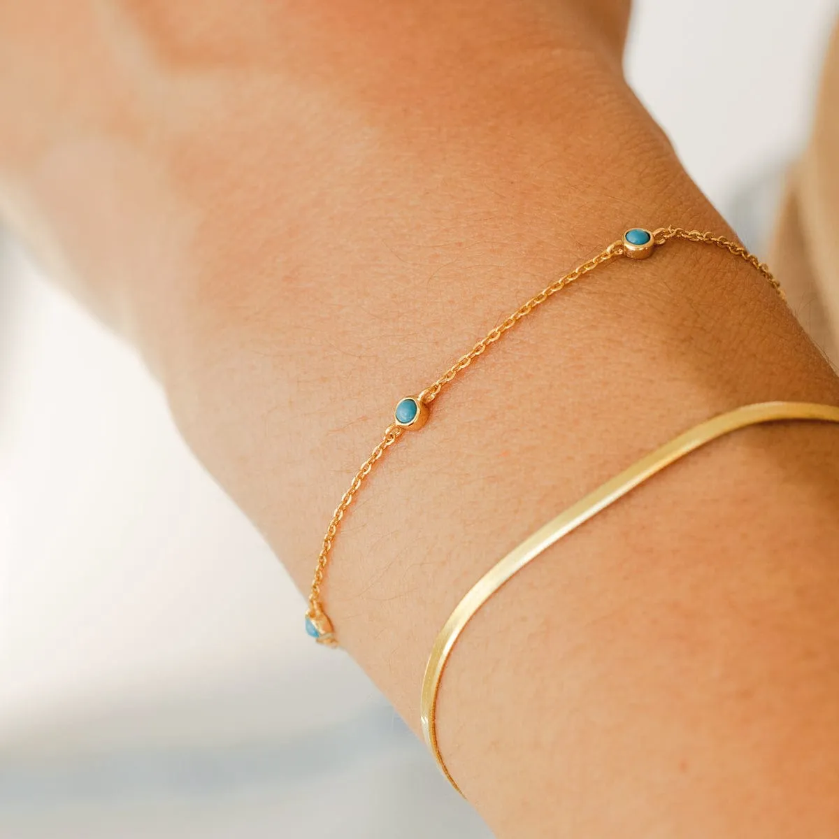 Floating Turquoise Bracelet | Final Sale