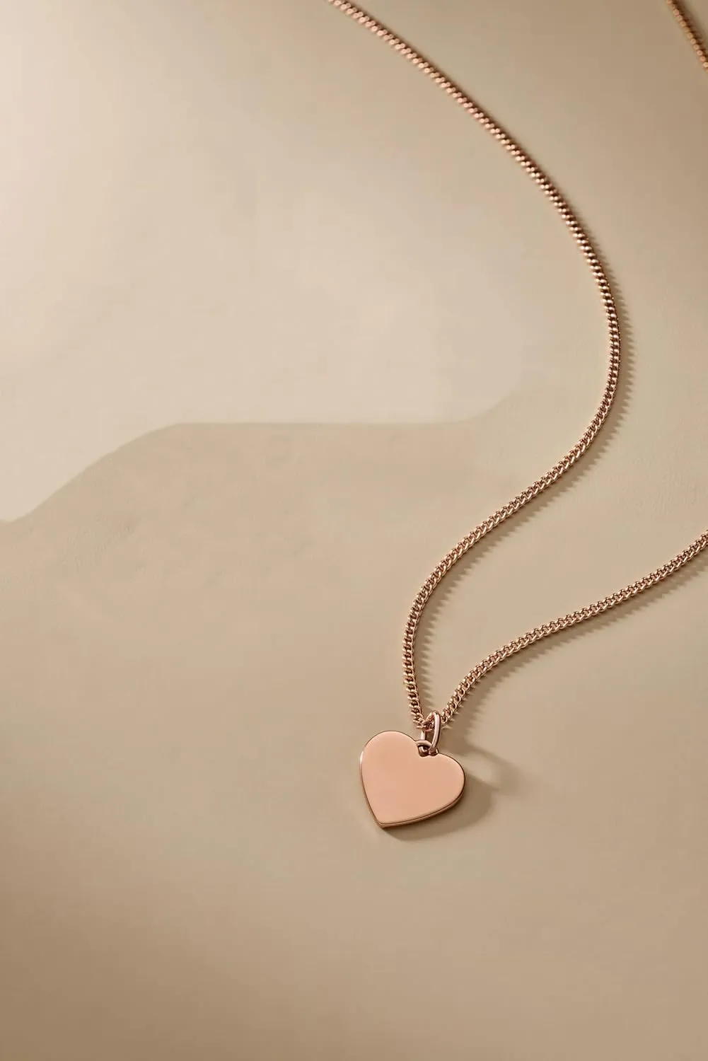 Fossil Women's Plated Stainless Steel Engravable Personalized Gift Pendant Chain Necklace for Women