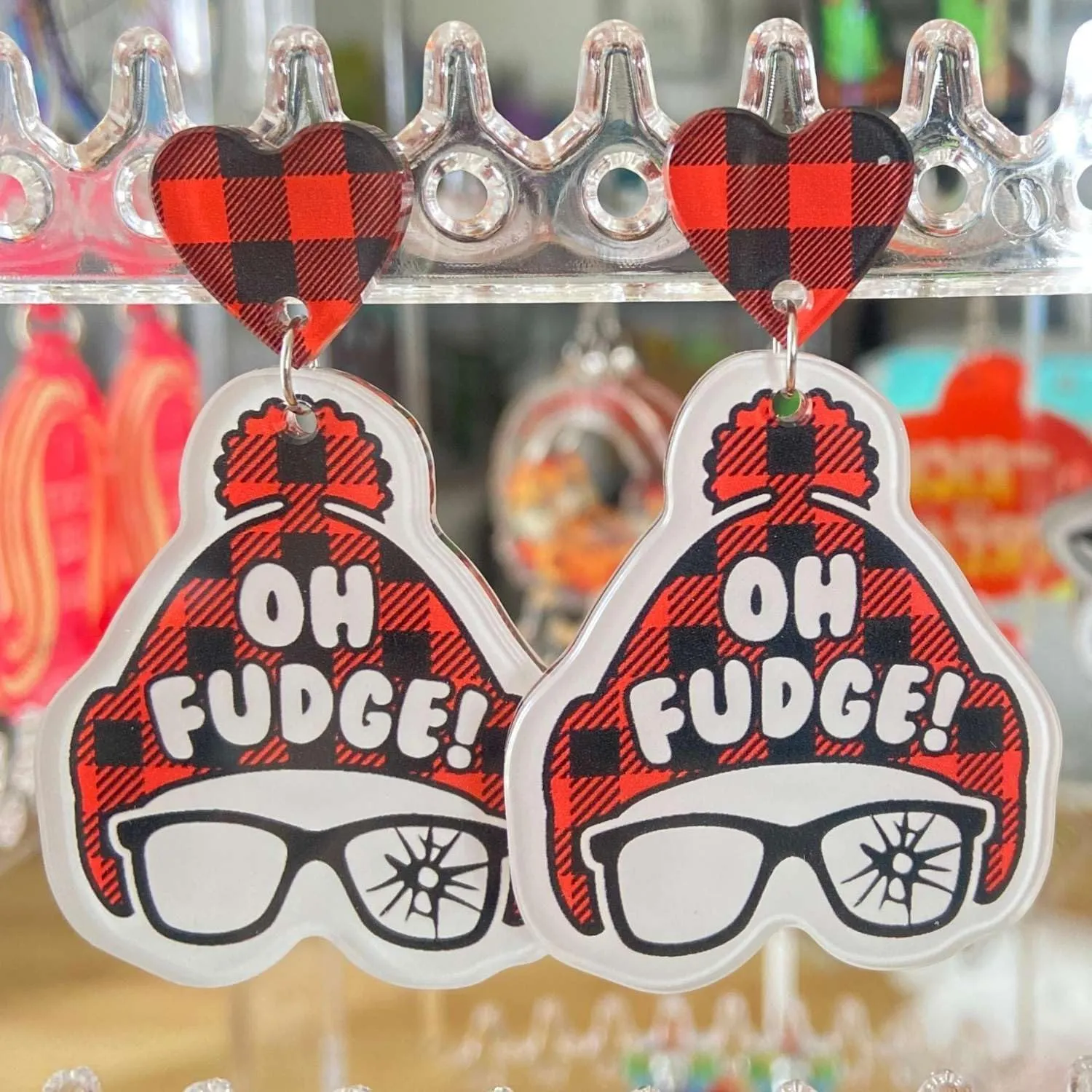 Fun Christmas Earrings, Christmas Outfit Accessories, Christmas Party Favors, Christmas Gifts, Stocking Stuffers