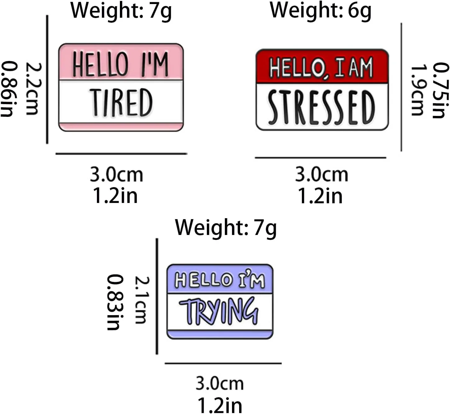 Fun Dialog Enamel Brooch Pins - Express Your Mood with Humor