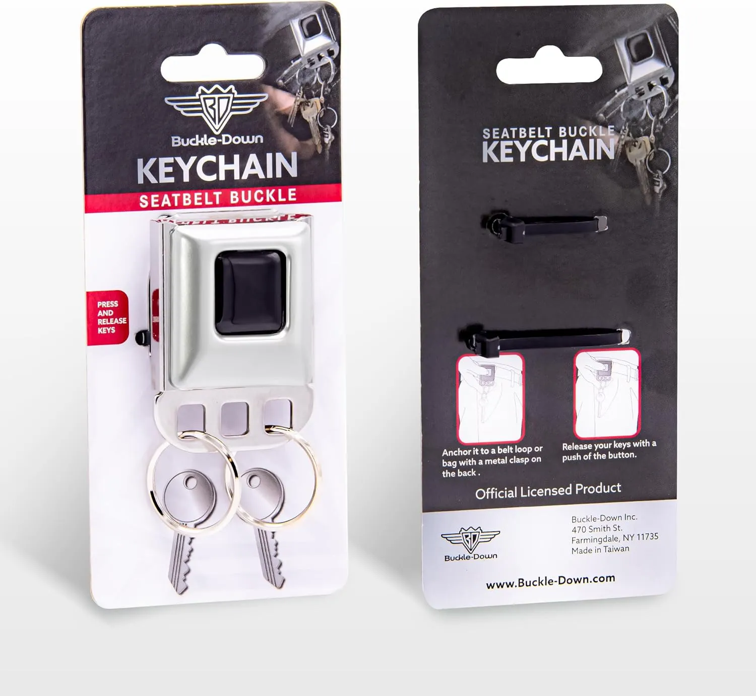 Fun Seatbelt Buckle Keyholders