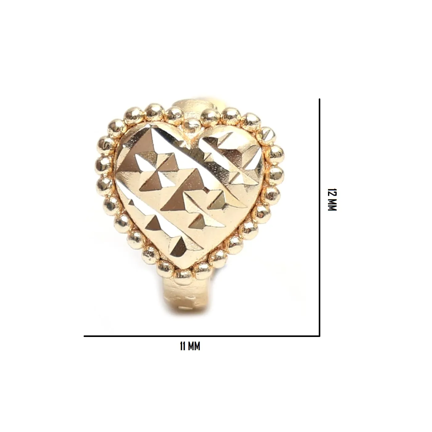 Gempires Lightweight Heart Hoop Earrings Small Chunky Handmade Jewelry Hypoallergenic Gold Plated Non-Tarnish Everday Wear Huggie Earrings For Women