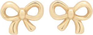 Gold Bow Earrings Dainty Minimalist Simple Bow Earrings Jewelry Gift for Her Women