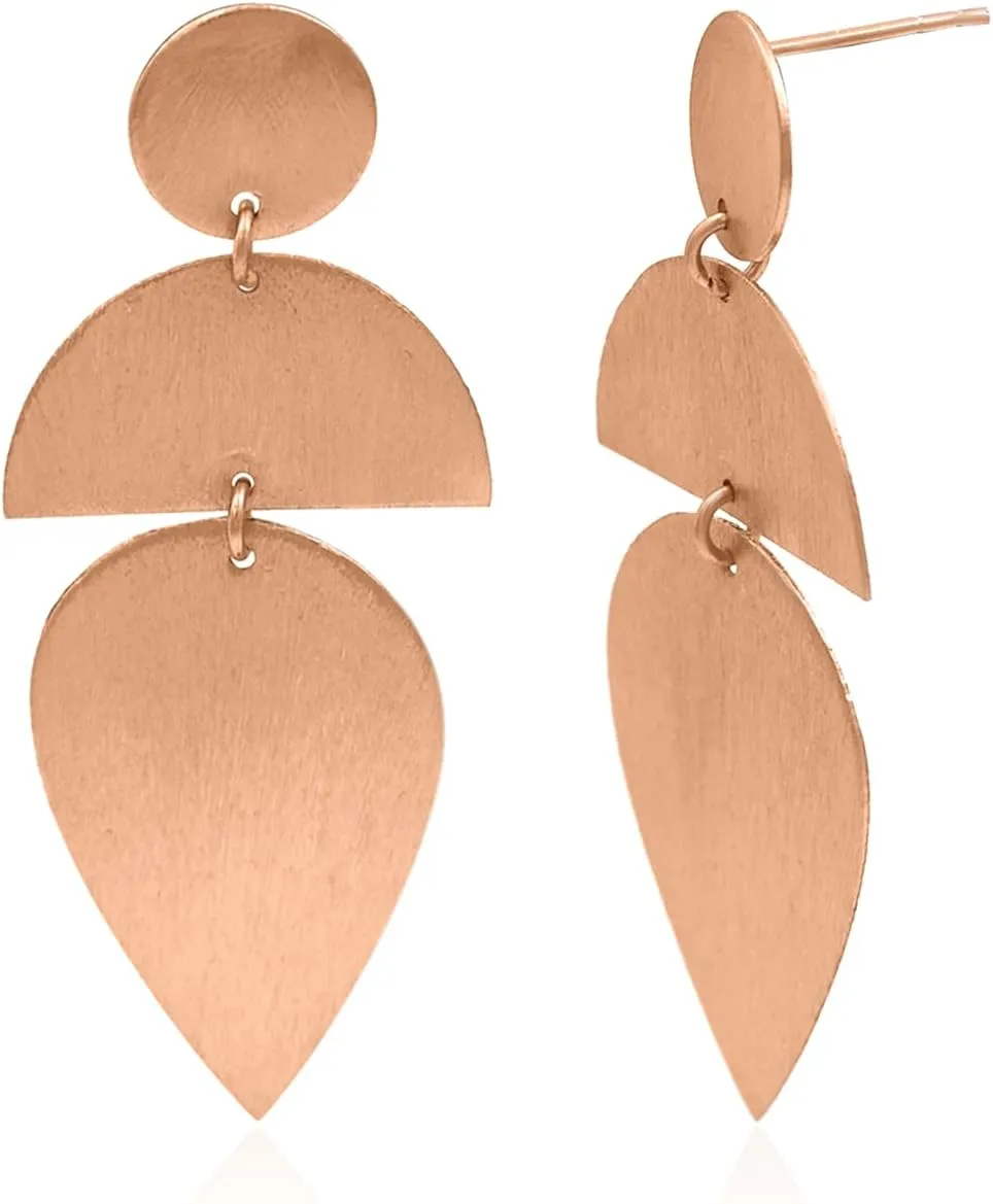Gold Plated Huggie Hoop Earrings Minimalist Chunky Hoops Earring Dangle Drop Lightweight Gold Filled Trendy Jewelry for Women ZS36