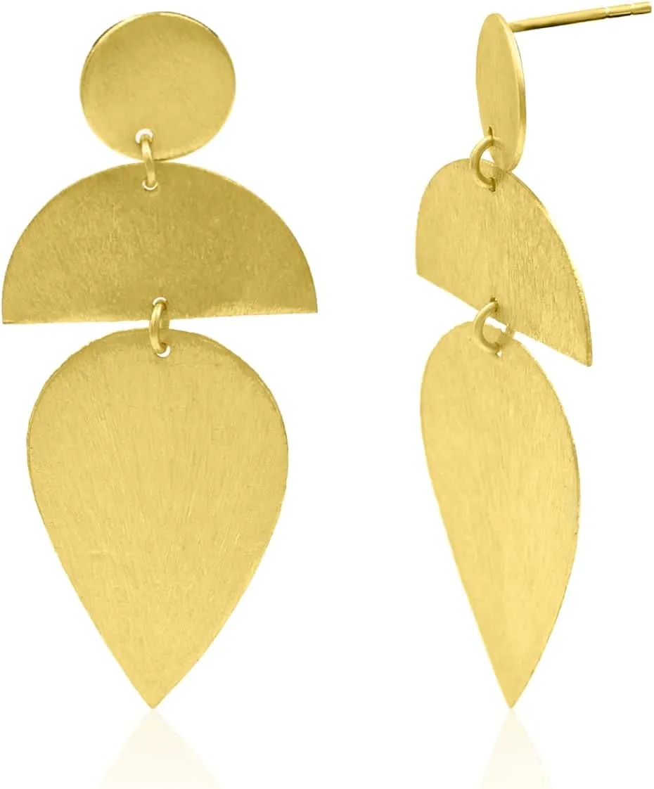 Gold Plated Huggie Hoop Earrings Minimalist Chunky Hoops Earring Dangle Drop Lightweight Gold Filled Trendy Jewelry for Women ZS36