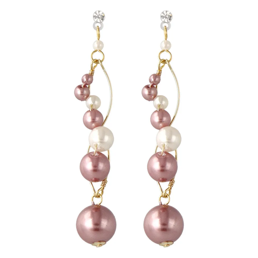 Gradient Bubble Pearl Plastic Earrings