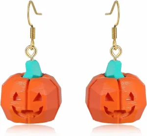 Halloween Earrings Glow In The Dark Fun Pumpkin Earrings Drop Dangle for Women