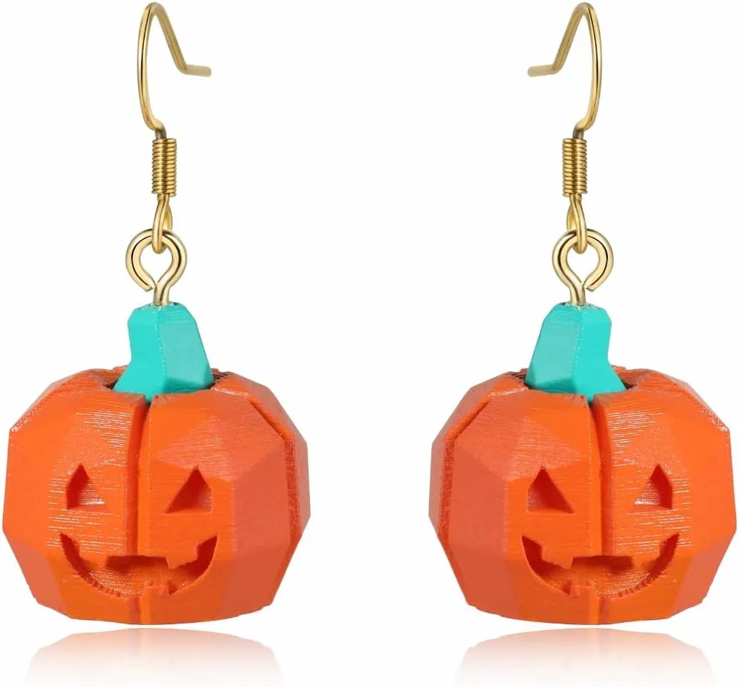 Halloween Earrings Glow In The Dark Fun Pumpkin Earrings Drop Dangle for Women