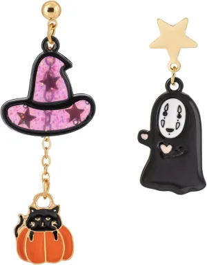 Halloween Spooky Dangle Earrings - Cute Fun Drop Earrings Lightweight for Woman Teen Girls, Halloween Costume Jewelry