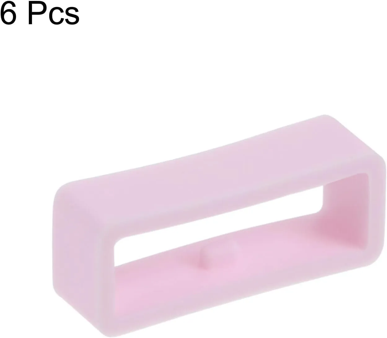 HARFINGTON 6pcs Watch Strap Loop Fastener Rings 22mm, Light Pink