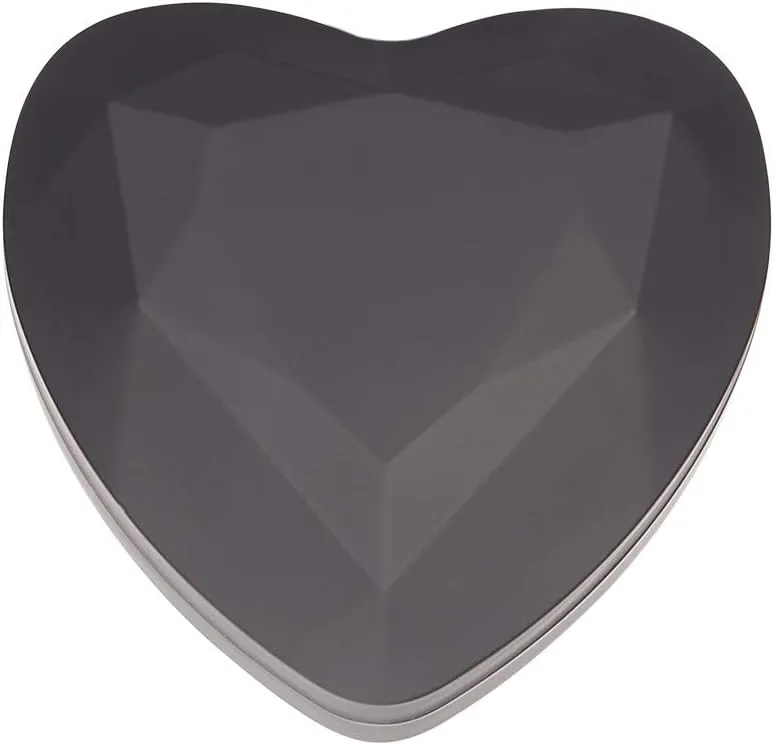 Heart Shaped Ring Gift Box with LED Light, Velvet Earrings Jewelry Case with Light, Jewellry Display Box for Wedding, Engagement, Proposal, Birthday and Anniversary (Black)