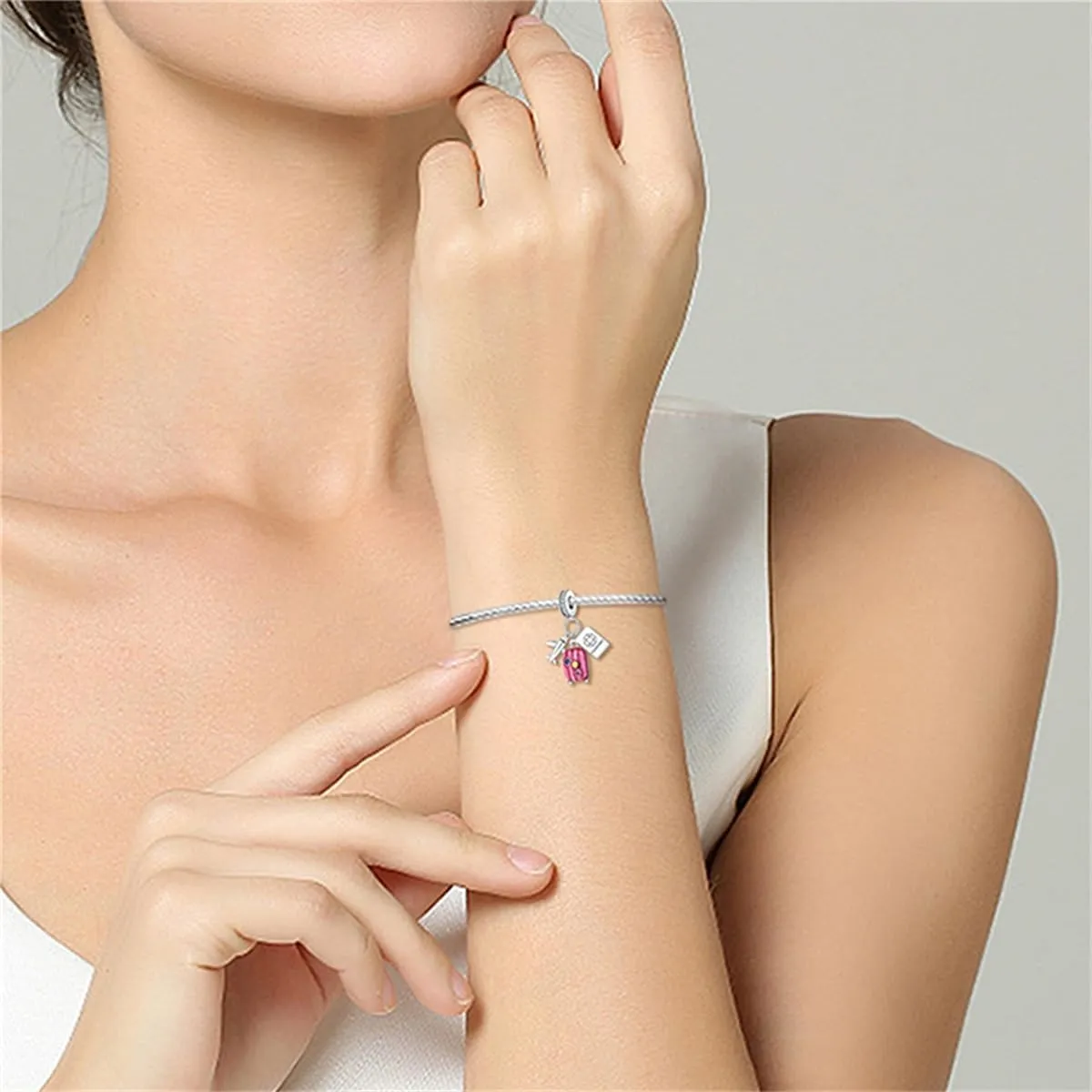 HONGRUI 925 Sterling Silver Charms for Bracelets and Necklaces Cat Cross Sunflower Sunshine Birthday Pendant Bead Charm for Women Jewelry Gift