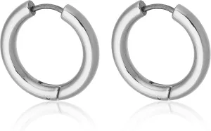 Hypoallergenic Titanium Rooftop Hoop Earrings | 0.5" Small Silver Finish | Hoops for Women, Sensitive Ears | Trendy Earring Set