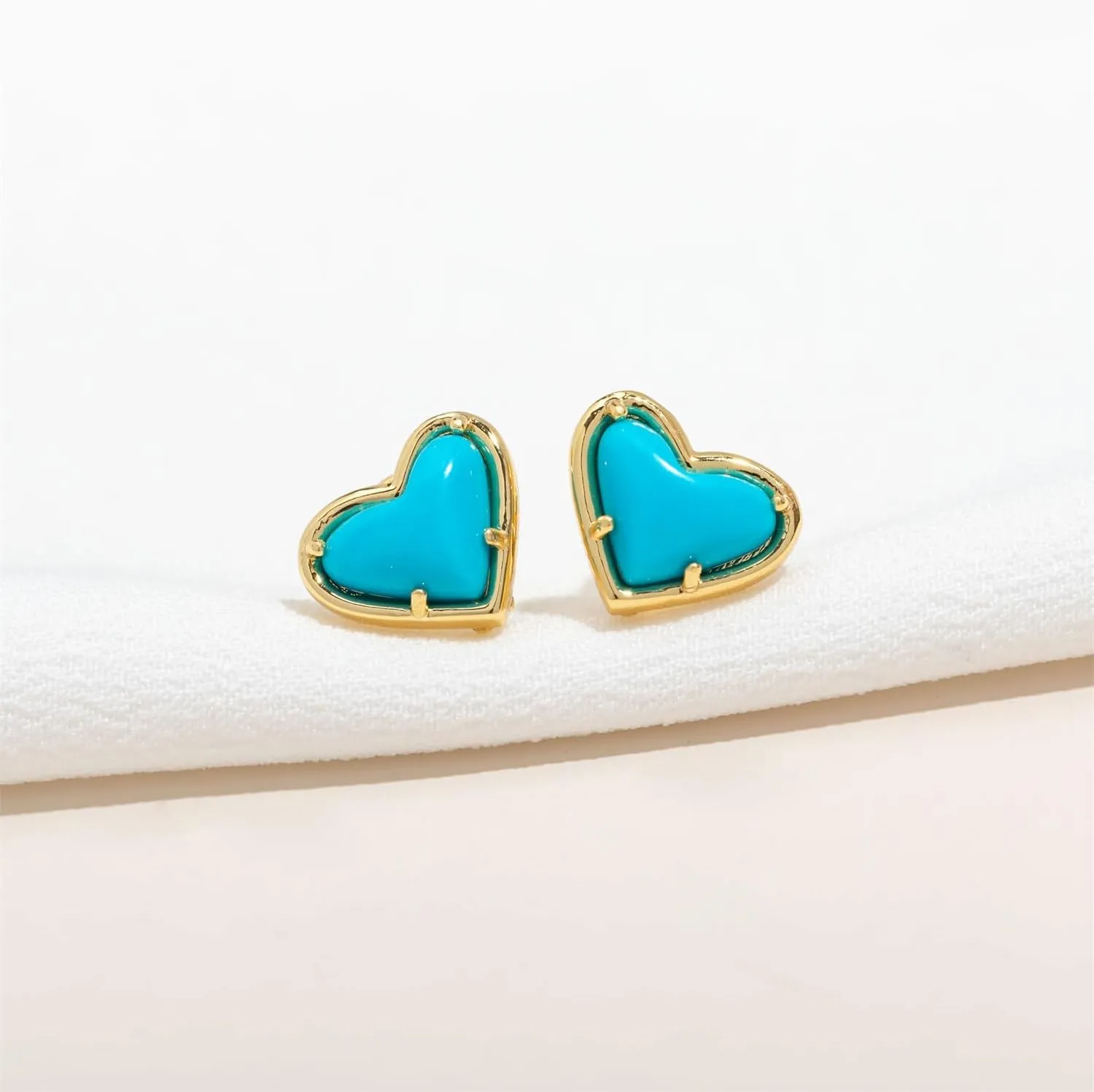 In-Love Delicate Stud Earrings - 14K Gold Plated Elegance for Everyday Wear