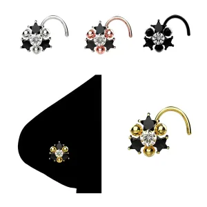 Indian Gold Nose Ring Set - Traditional Nose Hoop & Stud Collection - 18g Hypoallergenic Nose Jewelry for Women - Perfect for Weddings & Festivals