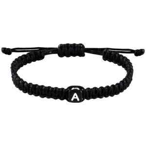 Initial Bracelet for Women Men A J S K Charm Handmade Bracelets Rope Braided Letter Bracelet for Couples Best Friend,Adjustable Father Mother Day Gifts for Mom Boyfriend Friendship Jewelry (A)