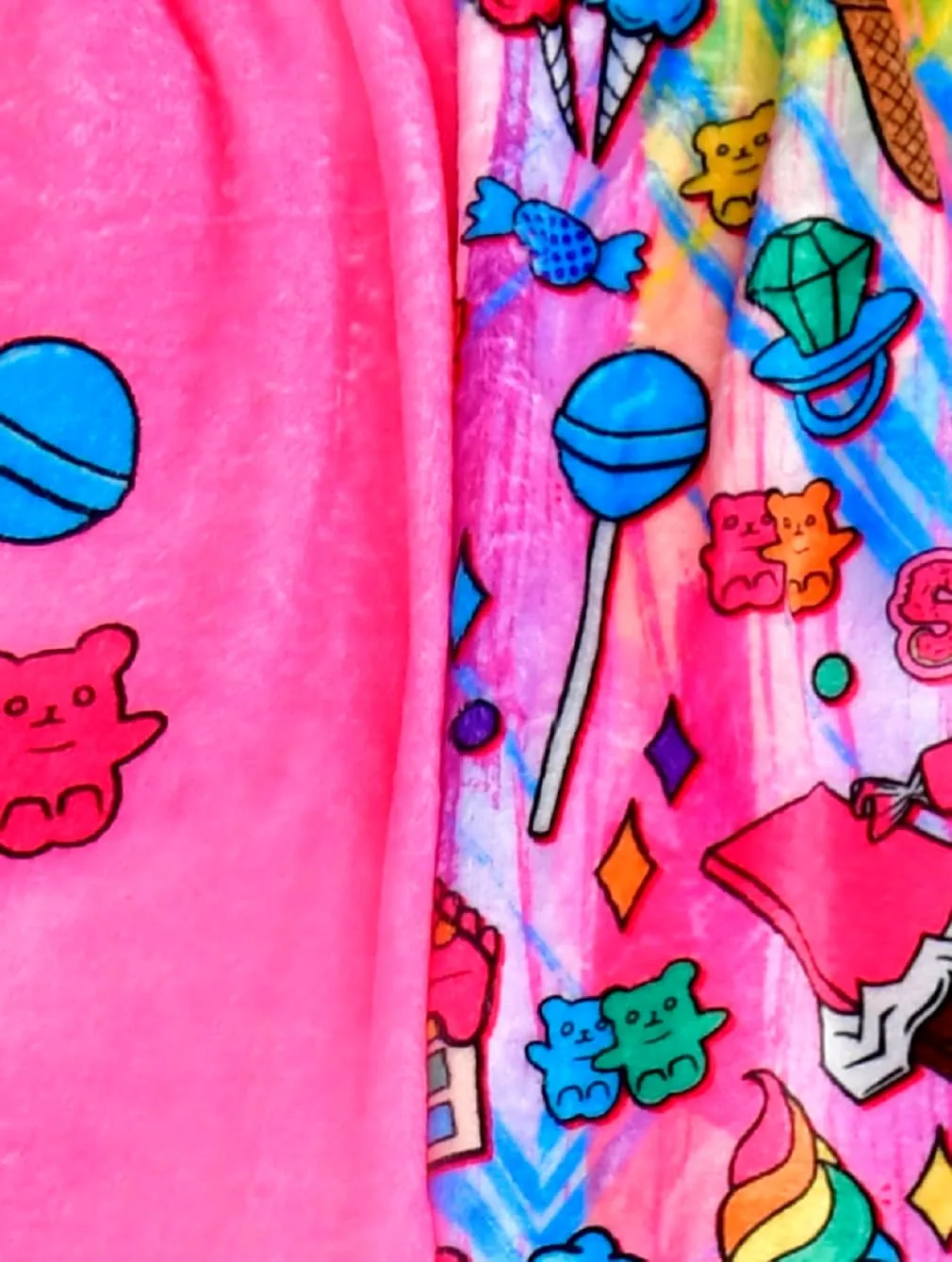 iscream   Corey Paige Designs Big Girls Fun Print Silky Soft Plush Shorts - Live Boldly Collection