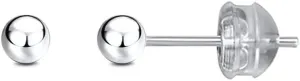 JADENOVA 925 Sterling Silver Earrings Silver Studs Ball Earrings for Women