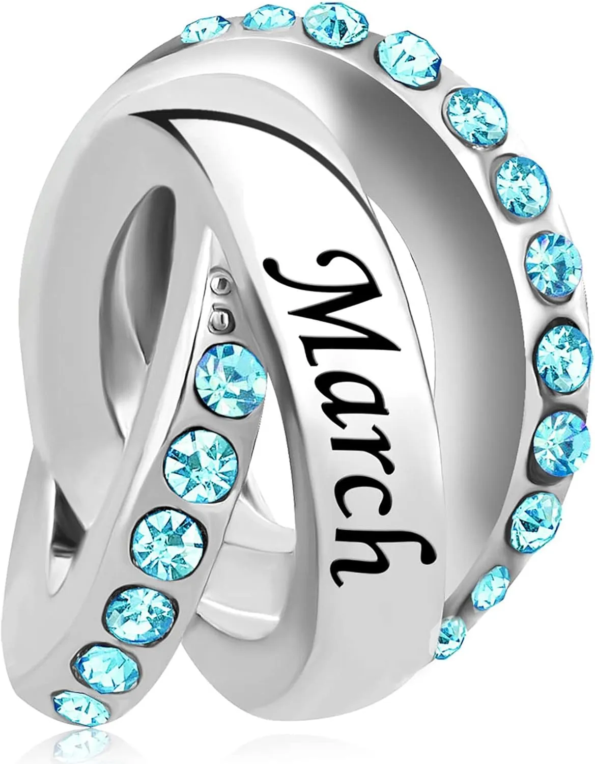 Jan-Dec Birthstones Gift Charm Compatible with Pandora Charms Bracelets Cubic Zirconia Necklaces Pendants Present Family Christmas Anniversary Daughter Sister