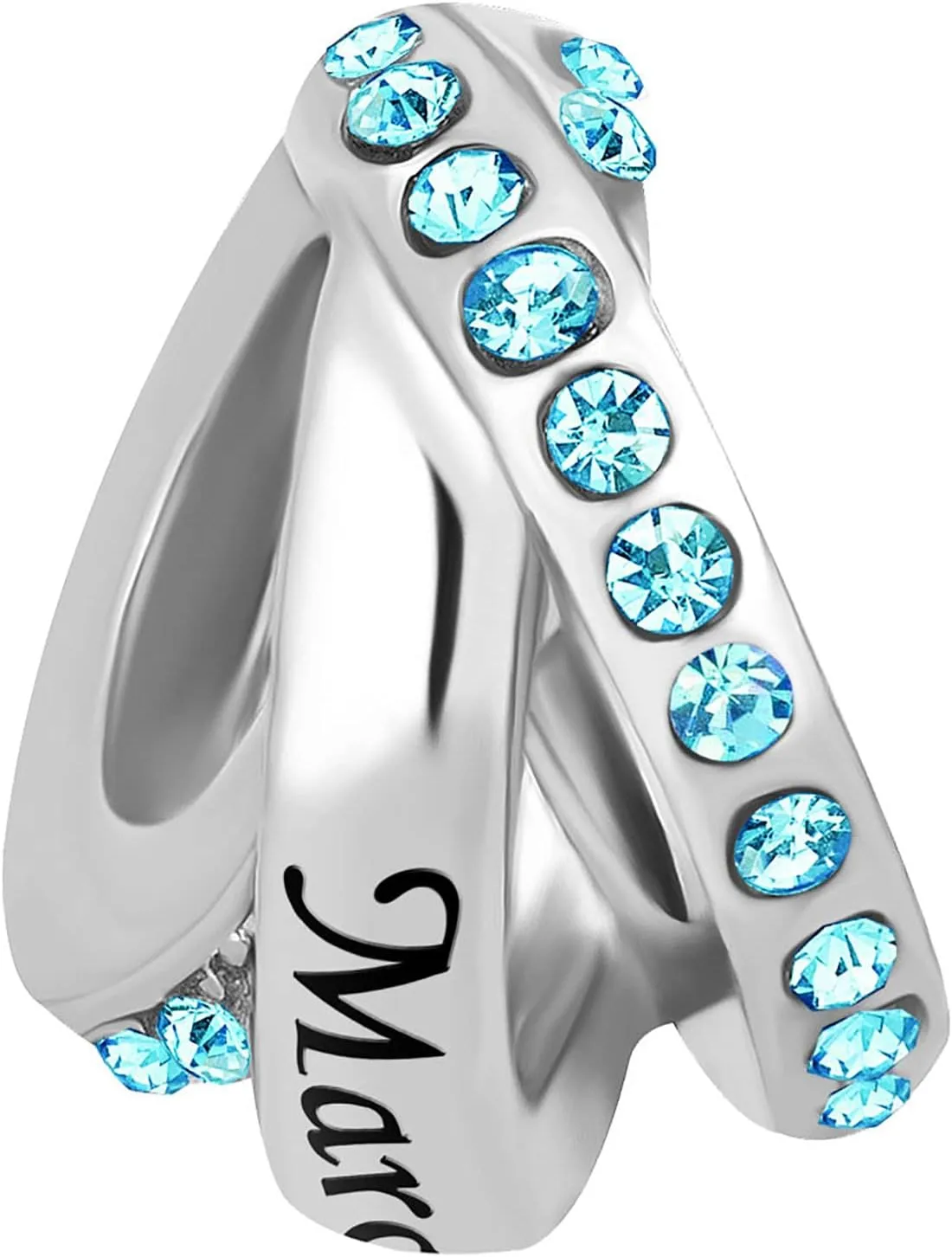 Jan-Dec Birthstones Gift Charm Compatible with Pandora Charms Bracelets Cubic Zirconia Necklaces Pendants Present Family Christmas Anniversary Daughter Sister