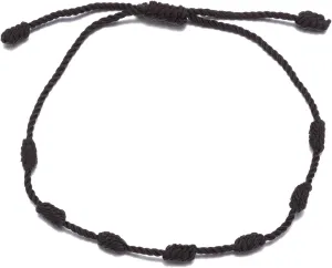 kelistom Handmade String Bracelet for Women Men Simple Red Black Braided Adjustable Charm Bracelets Minimalist Jewelry