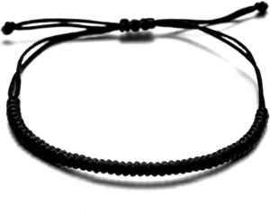 kelistom Handmade String Bracelet for Women Men Simple Red Black Braided Adjustable Charm Bracelets Minimalist Jewelry