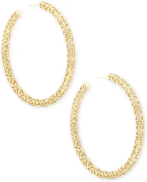 Kendra Scott Maggie 2.5" Hoop Earrings for Women, Fashion Jewelry