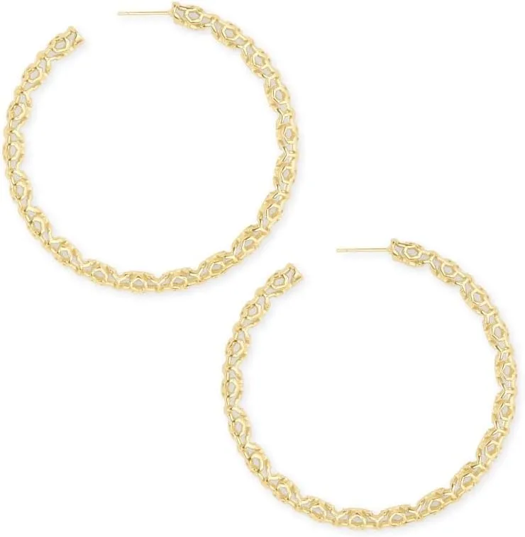 Kendra Scott Maggie 2.5" Hoop Earrings for Women, Fashion Jewelry