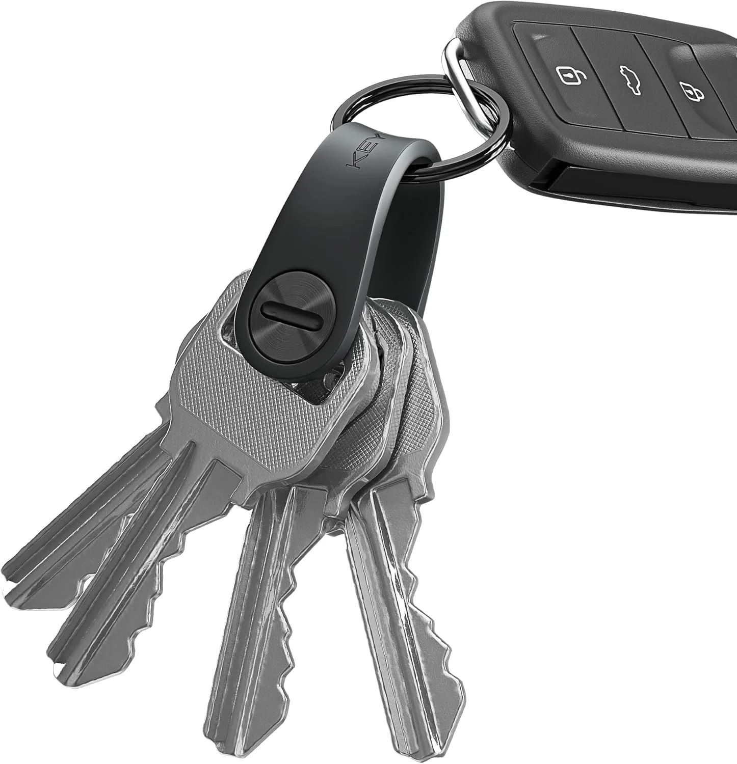 KeySmart Mini Keychain Key Holder - Compact Key Organizer for Key Chain, EDC Key Chains, Key Ring for Car Fobs Keychains