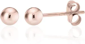 KEZEF Sterling Silver Ball Stud Earrings for Women - Hypoallergenic Lightweight Stud Earrings for Women | 2mm-16mm Ball Earrings in 14K Gold, Rose Gold or 925 Sterling Silver