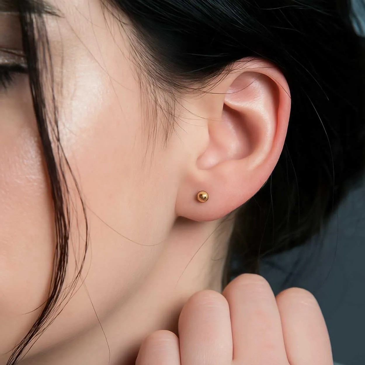 KEZEF Sterling Silver Ball Stud Earrings for Women - Hypoallergenic Lightweight Stud Earrings for Women | 2mm-16mm Ball Earrings in 14K Gold, Rose Gold or 925 Sterling Silver