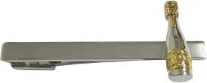 Kiola Designs Champagne Sparkling Wine Bottle Square Tie Clip