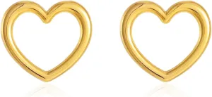 KOMI Women's Gold Studs Earrings 14K Gold Plated Dainty Studs Earring Stainless Steel Hypoallergenic Earrings for Women Gifts