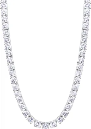 KRKC&CO Tennis Chain for Men, 14k Gold Chain for Men, Iced Out Chains Prong-Setting 5A Cubic Zirconia Stones Tennis Necklace, Hip Hop Jewelry for Rappers 3mm 4mm 5mm 6mm, 18 20 22 24 Inches