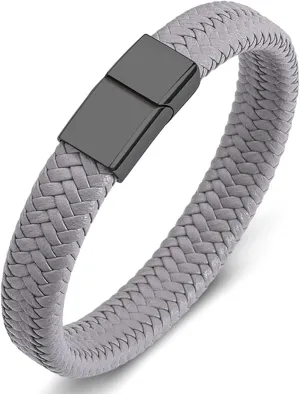 Leather Bracelet for Men Simple, Bracelet Set Vintage Geometric Type Best Friend Charm Bracelets
