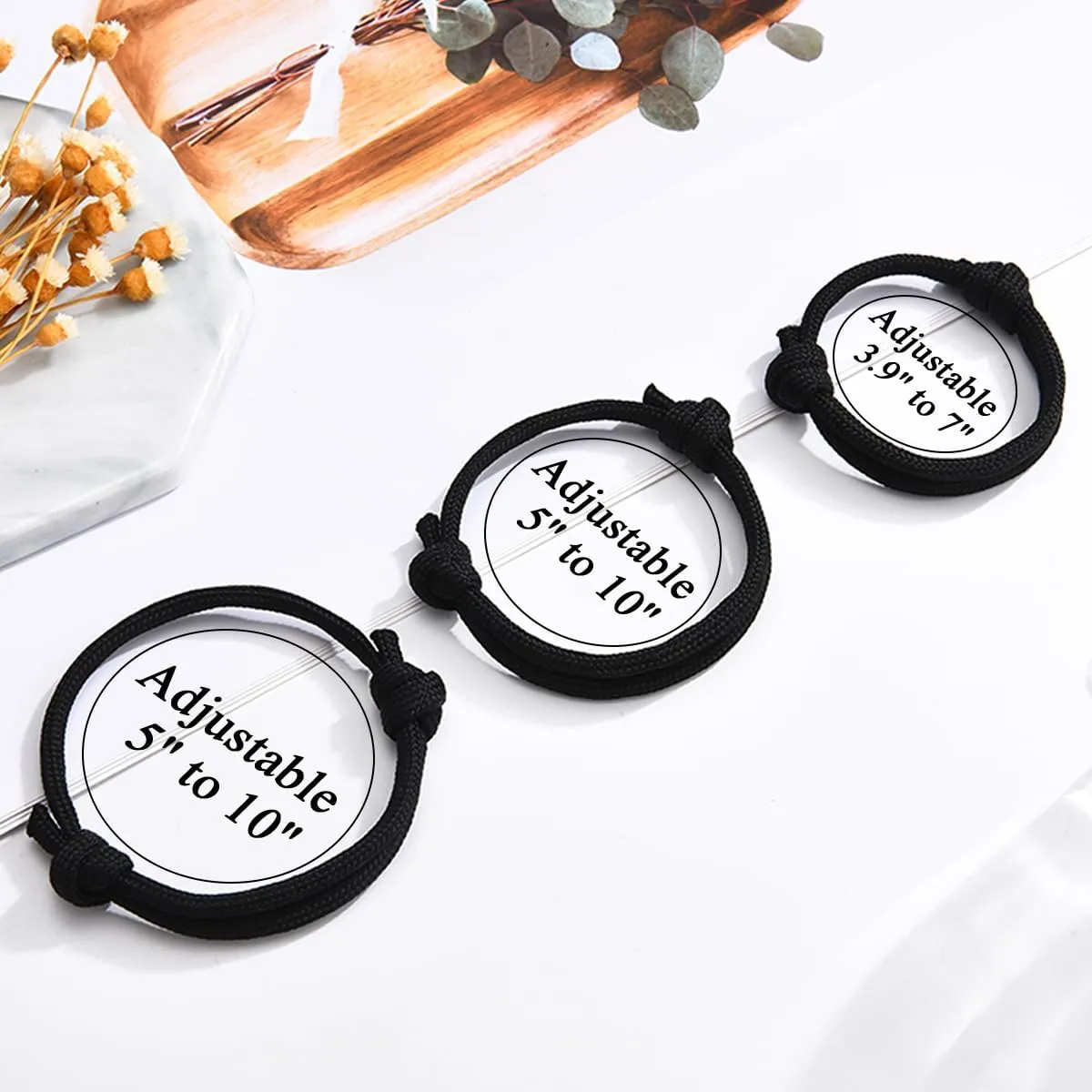 Leyung First Day of School Kindergarten Bracelet Set of 3, Father Mother Son Daughter Family Bracelets Back to School Gifts