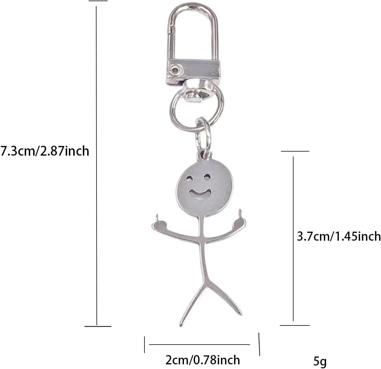 Line Drawing Keychains, Fun Hand Gesture Designs, Funny Middle Finger Open Key Fob, Unique Couple Friendship Gifts