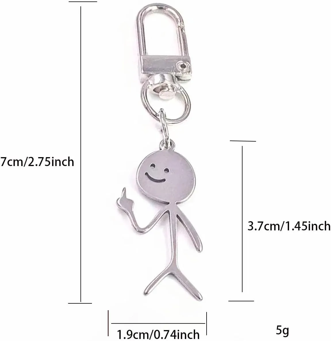 Line Drawing Keychains, Fun Hand Gesture Designs, Funny Middle Finger Open Key Fob, Unique Couple Friendship Gifts