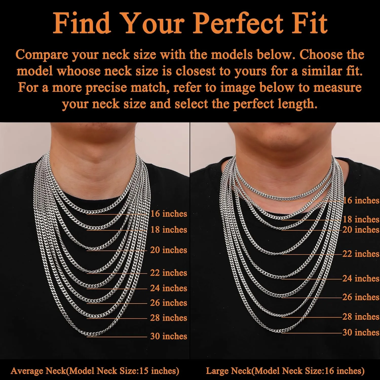 LOYALLOOK Italian Diamond Cut Cuban Link Curb Chain Necklace for Men Women Stainless Steel Curb Cuban Link Chains Necklace Hip Hop Chain 16 18 20 22 24 26 28 30 Inch
