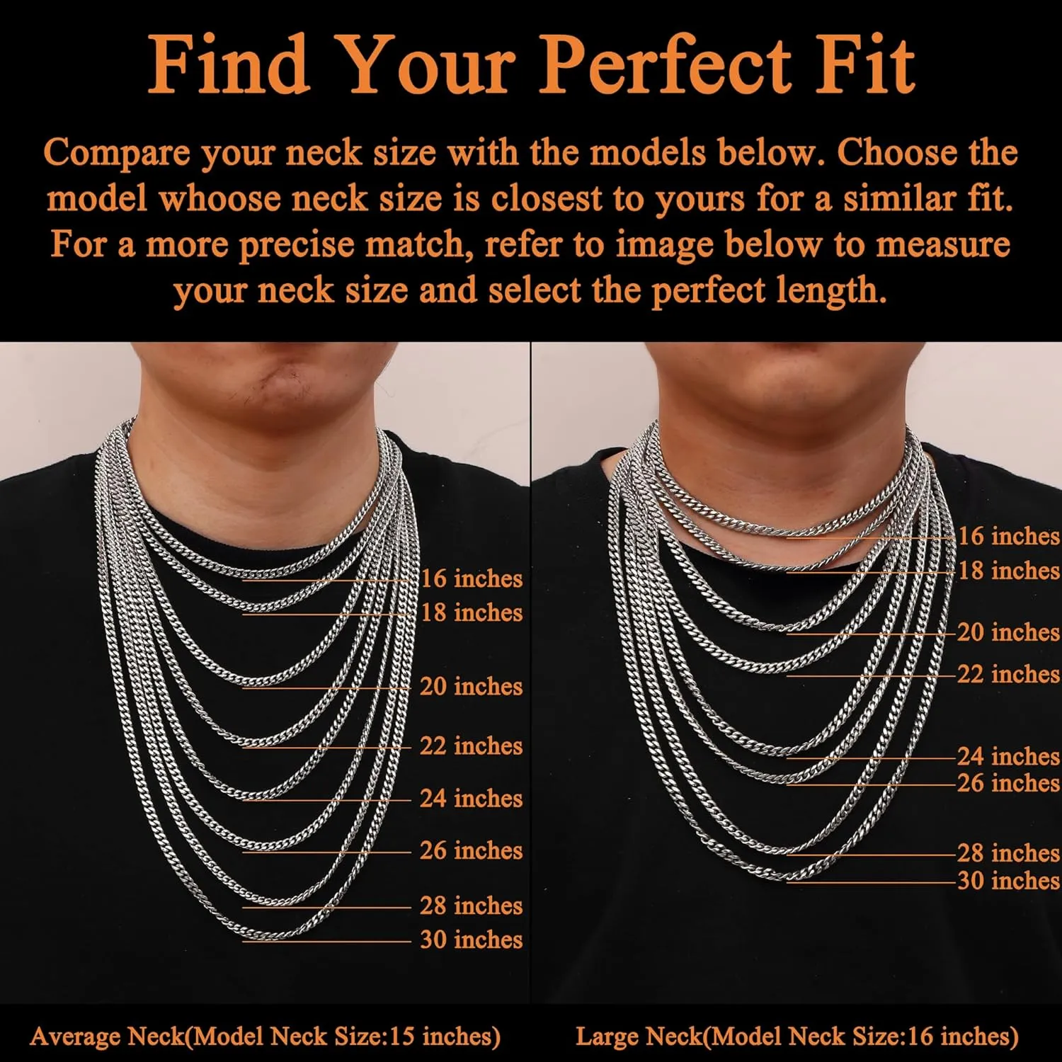 LOYALLOOK Italian Diamond Cut Cuban Link Curb Chain Necklace for Men Women Stainless Steel Curb Cuban Link Chains Necklace Hip Hop Chain 16 18 20 22 24 26 28 30 Inch