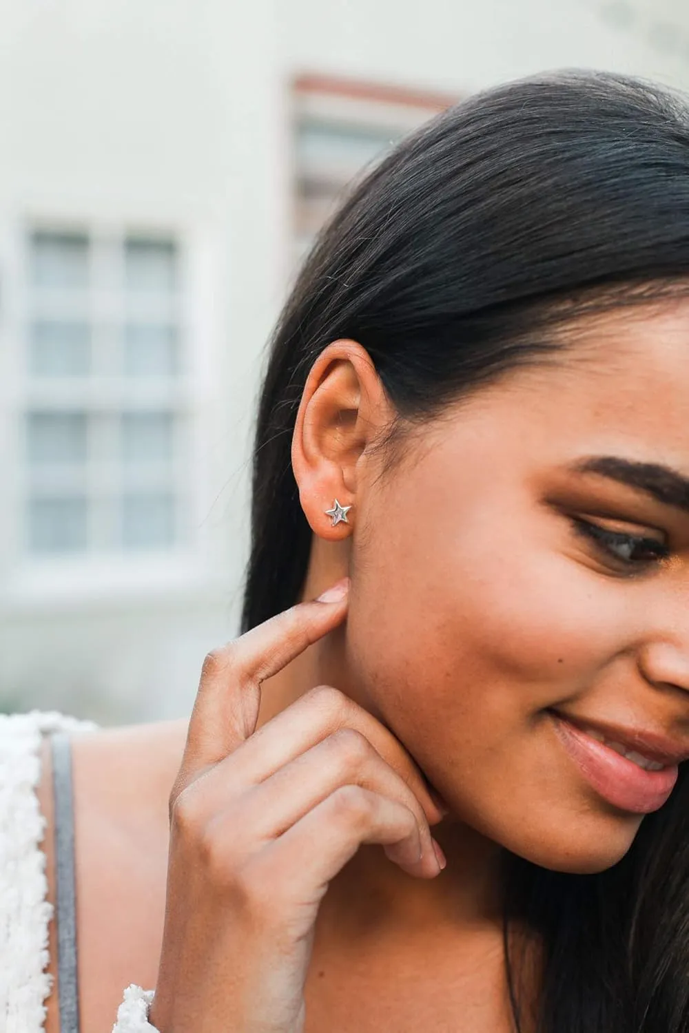 Lucky Feather Small Stud Earrings for Women - 14k Gold Dipped Post Earrings Presented on Sentimental Message Card Makes an Ideal Gift for Women and Teens