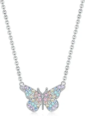 luomart Butterfly Necklace Gifts for Girls Women,Butterfly Pendant Necklaces Jewelry Gift for Butterfly Lovers