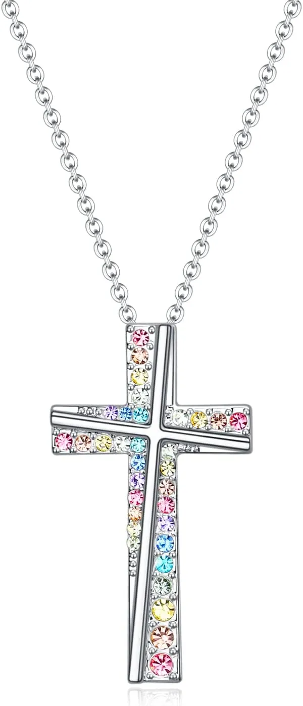 luomart Cross Necklace Gifts for Girls,Women Cross Necklaces Gifts Religious Pendant Christian Jewelry