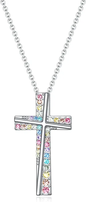 luomart Cross Necklace Gifts for Girls,Women Cross Necklaces Gifts Religious Pendant Christian Jewelry