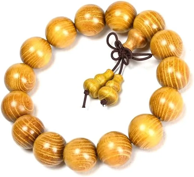 Mala Bead Bracelets Wood Beaded Sandalwood Prayer Bracelet Meditation Necklace